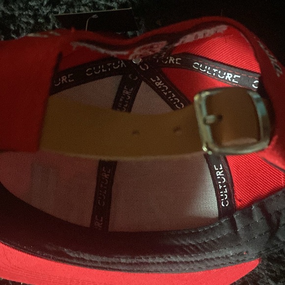 NWT Red embroidered Culture hat. One size fits all. - Picture 5 of 5